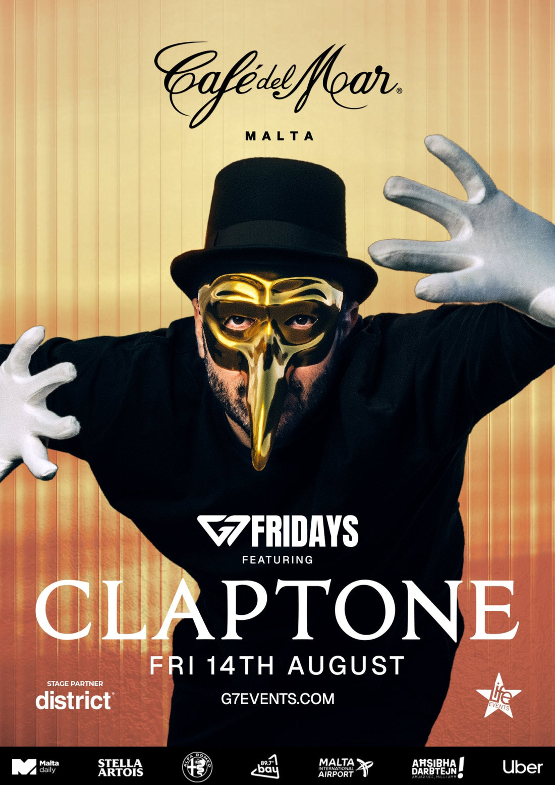 Golden Mask, Golden Hour: Plan Your Ferragosto Friday Around CLAPTONE