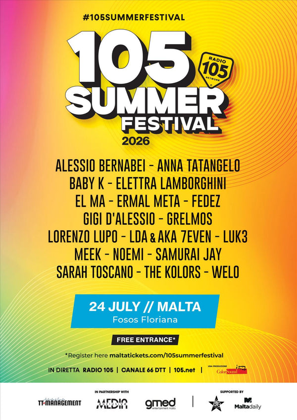 105 Summer Festival Malta – Front Stage VIP