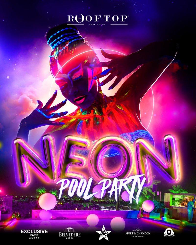 Neon Pool Party en Gianpula Rooftop