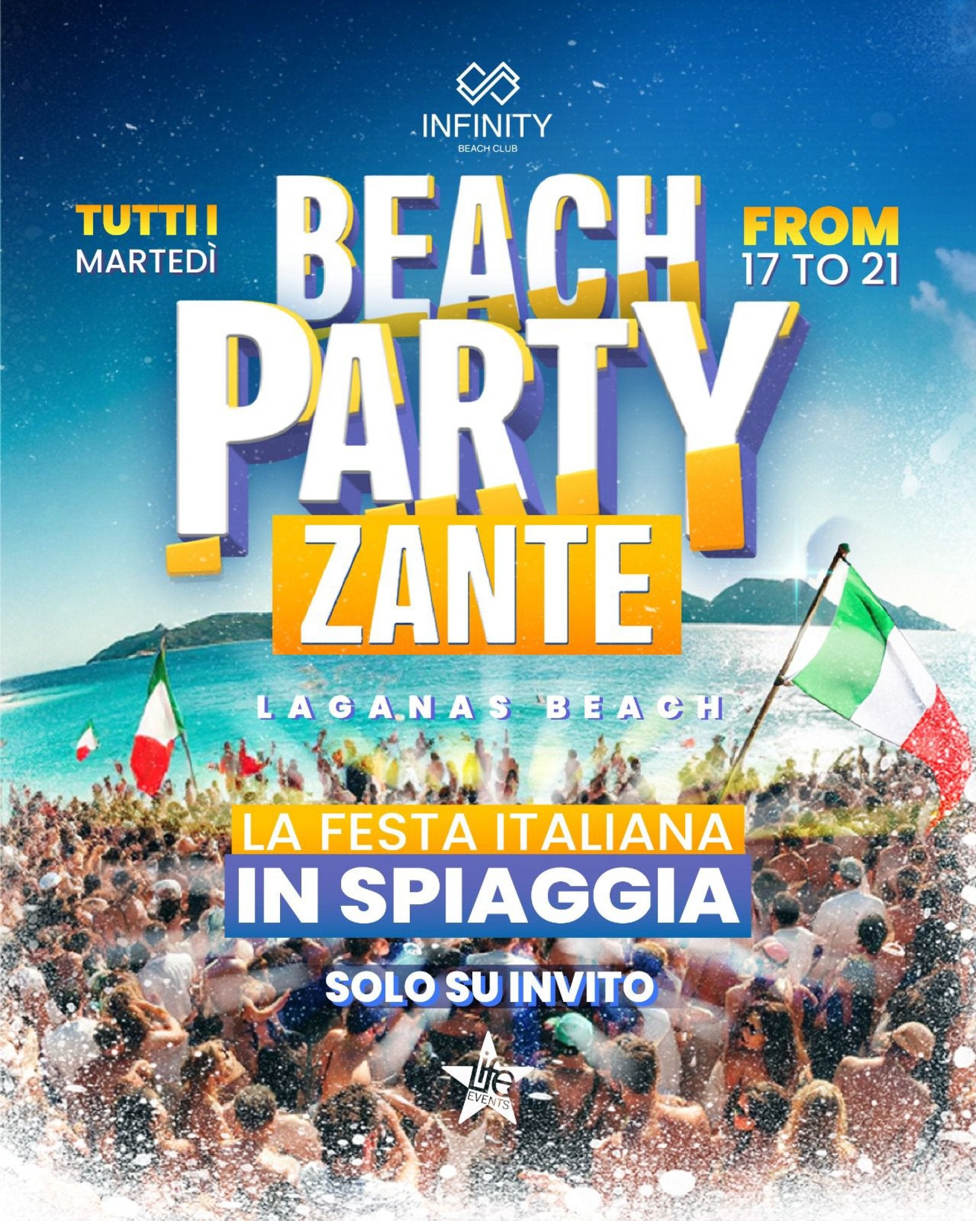 BEACH PARTY ZANTE – LA FESTA ITALIANA IN SPIAGGIA – Zante
