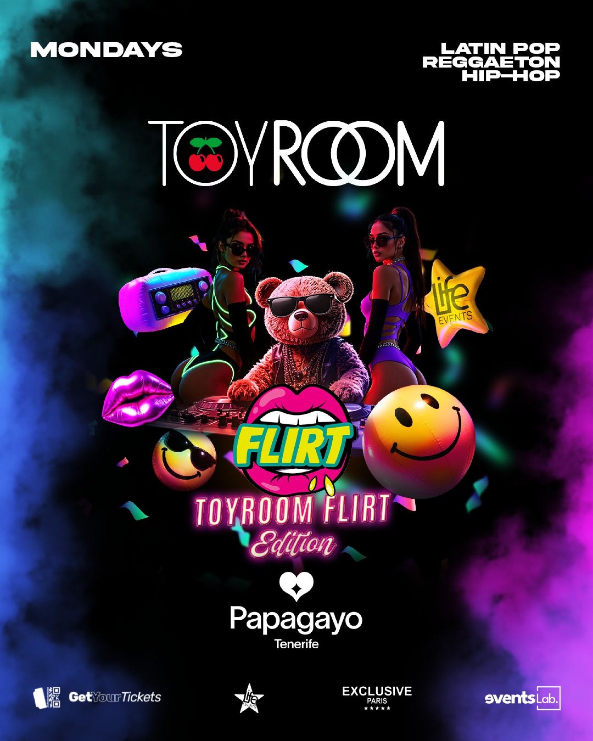 Toy Room x Flirt Papagayo – Tenerife
