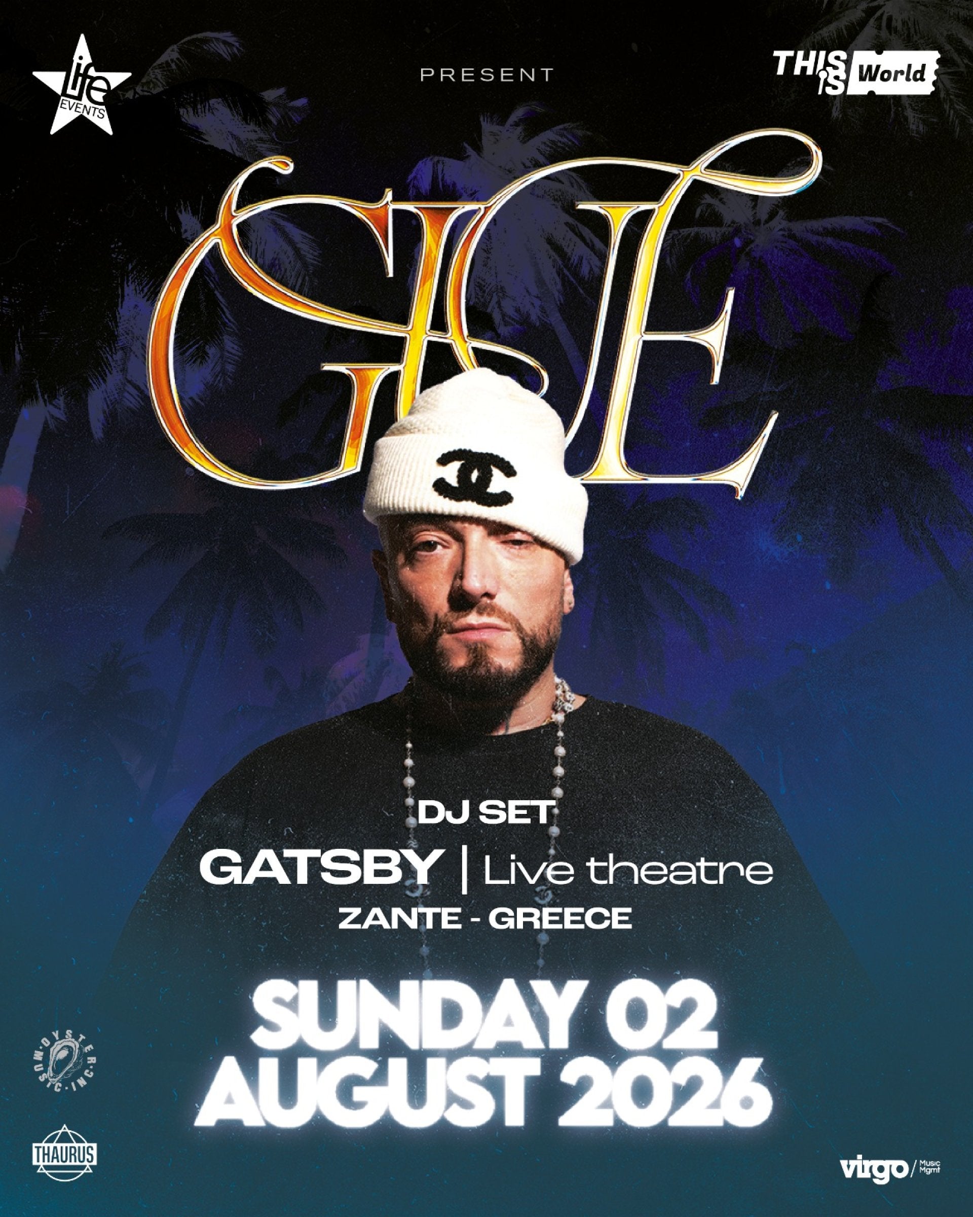 GUÈ LIVE A ZANTE at Gatsby – Zante