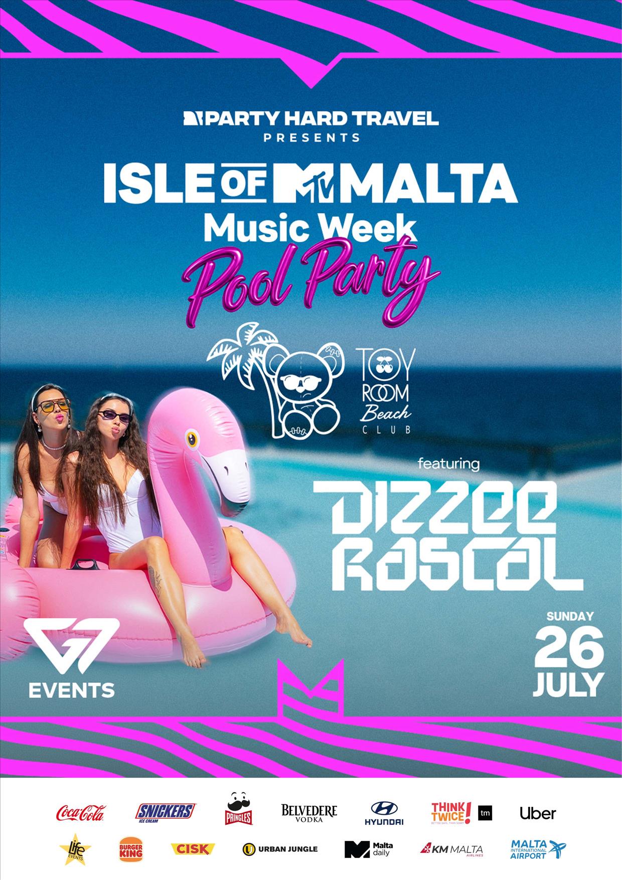 ISLE OF MTV - TOY ROOM BEACH POOL PARTY FT. DIZZEE RASCAL
