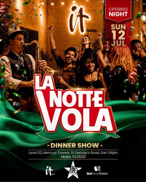 La Notte Vola – Dinner Show at IT Malta