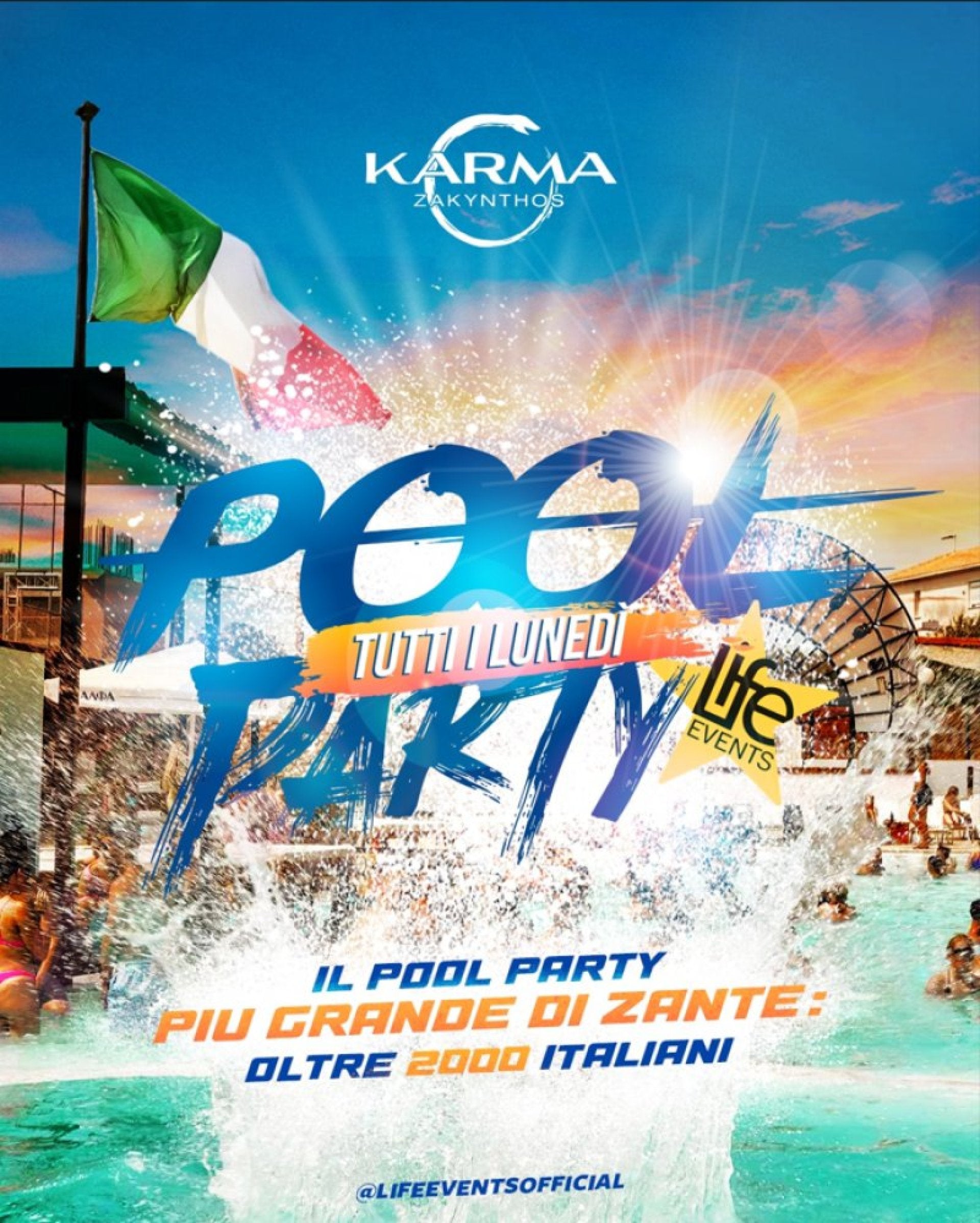 IL POOL PARTY ITALIANO PIÙ GRANDE DI ZANTE! – Zante