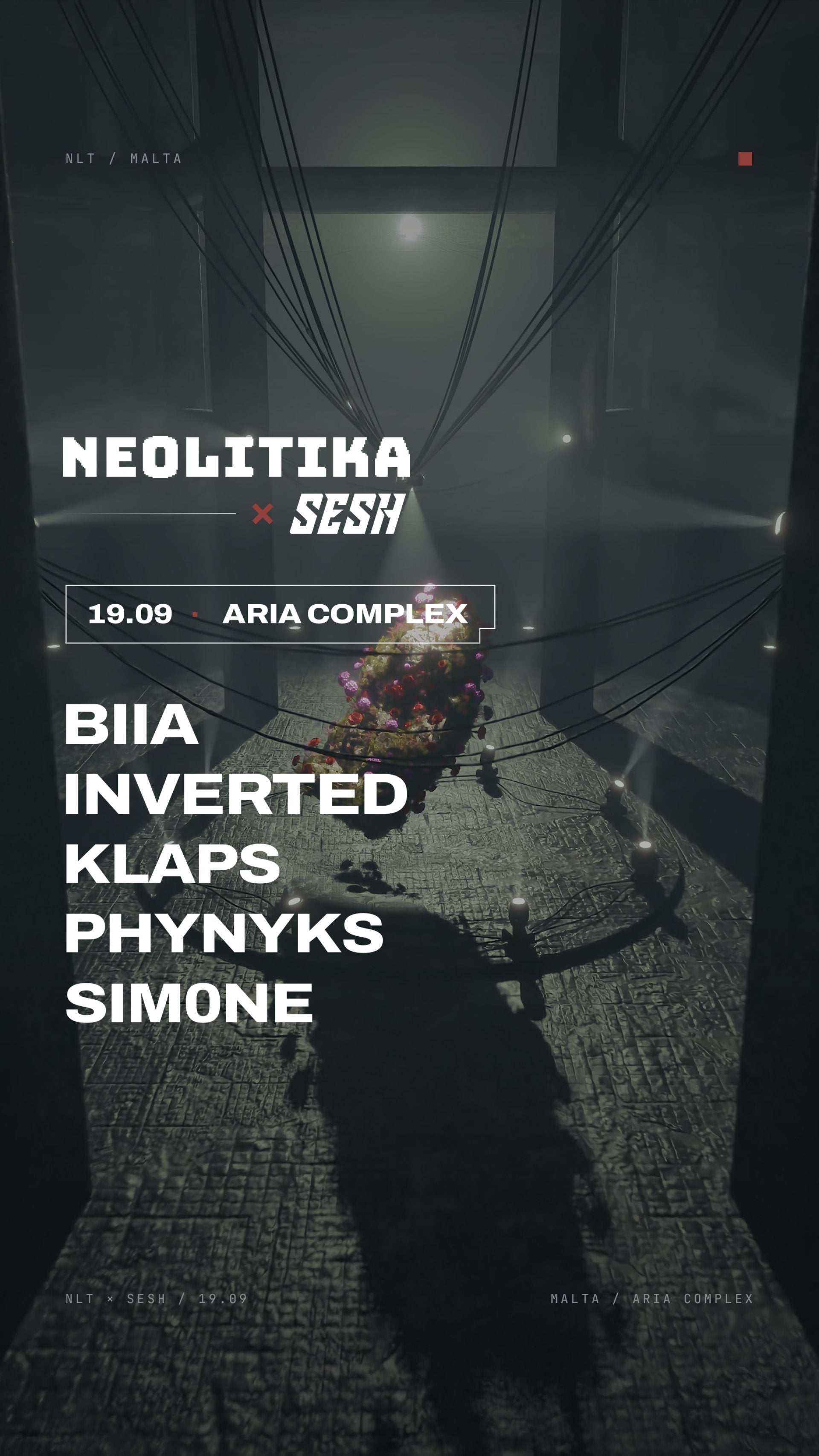 Neolitika X SESH at ARIA Complex Malta, 19 September 2026
