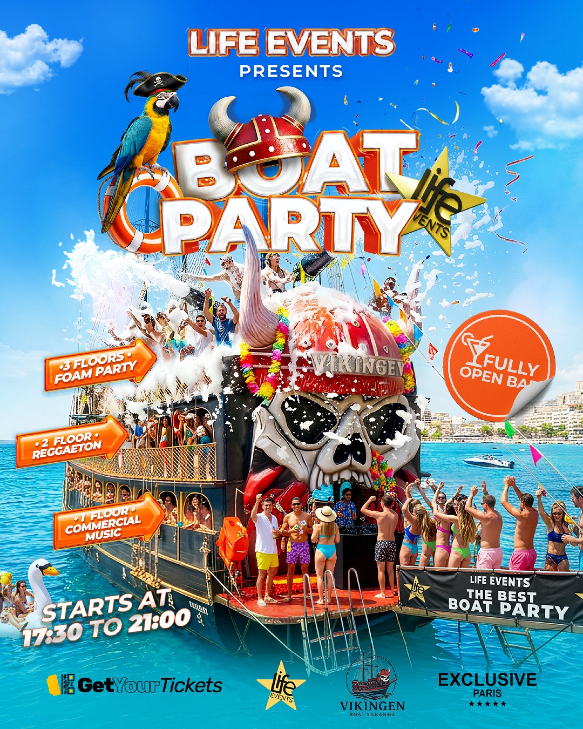 Boat Party Vikingen - Ferragosto Special — Vikingen Boat Saranda, Saranda