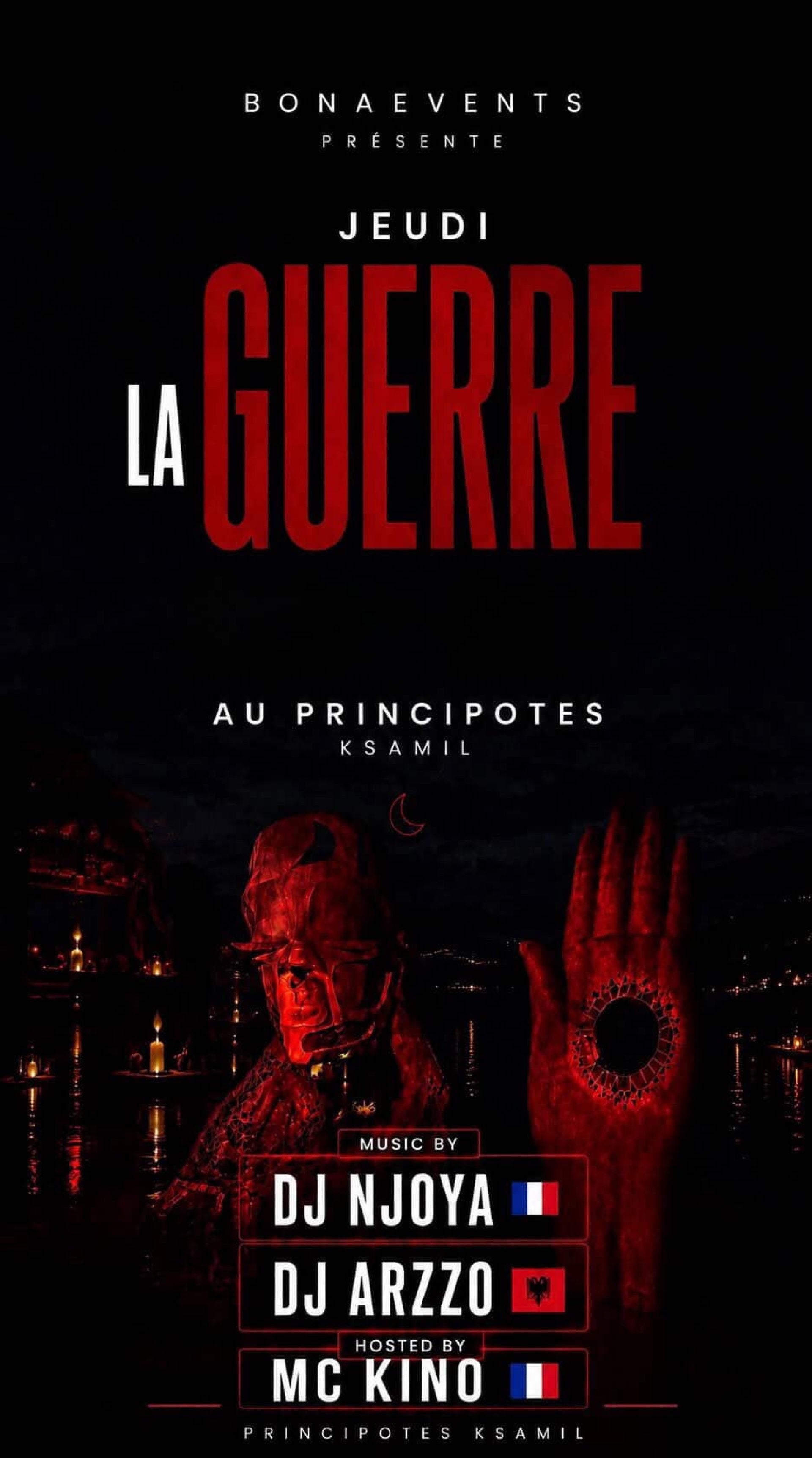La Guerre - French Party — Principotes Ksamil, Ksamil